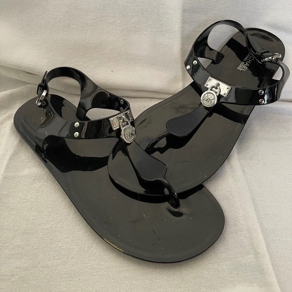 Black Michael Kors Sandals - Picture 1 of 2